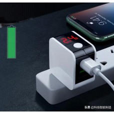 Dual USB Digital Display Auto Shut off Charging Power Adapter